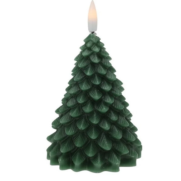 Christmas Fireplace Socks LED Candle Tree, 11cm
