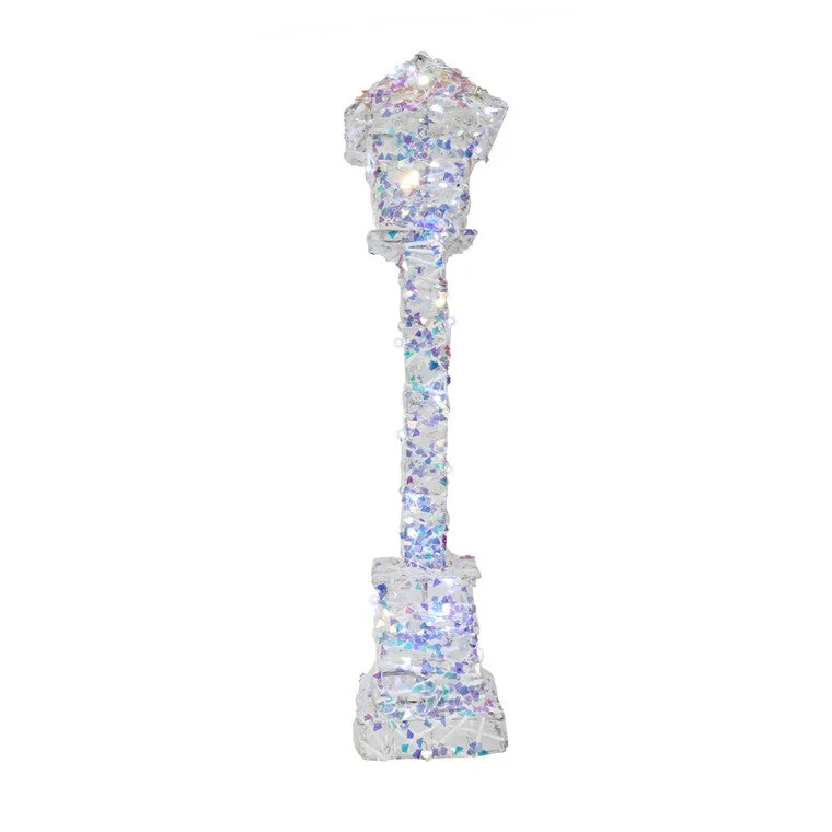 Christmas Peppermint Treats LED Iridescent Wire Lamp Post, Asstd, 60cm