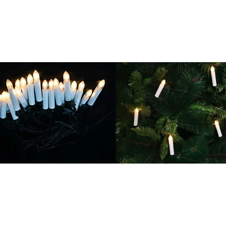 Christmas Ice Skating LED Clip-On Candle Lights, 20pk