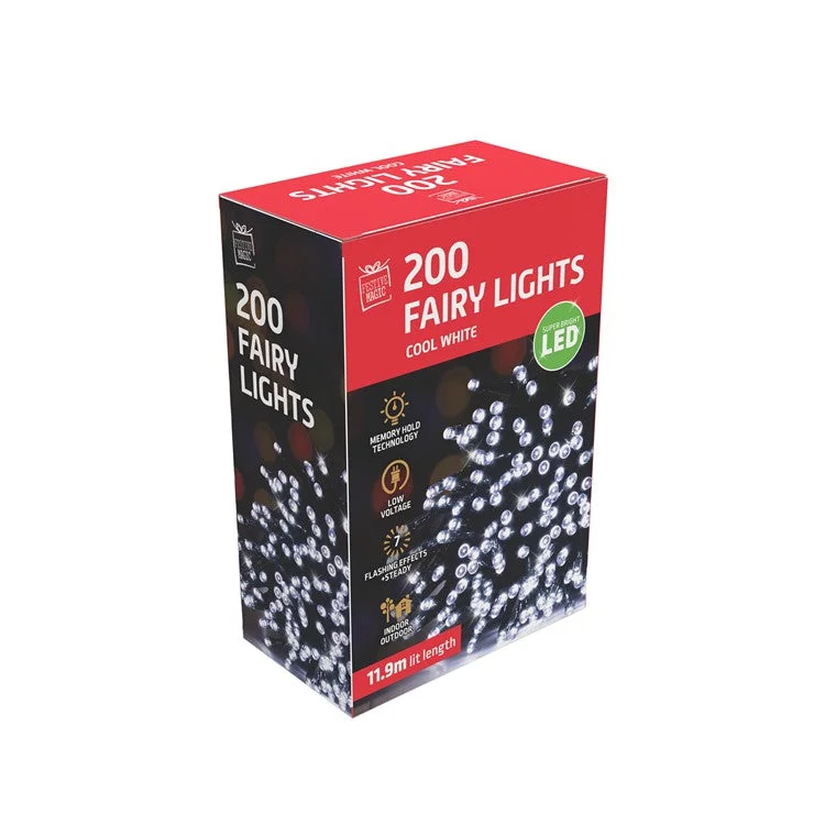 Christmas Gingerbread Fairy Lights, Cool White, 200 LED
