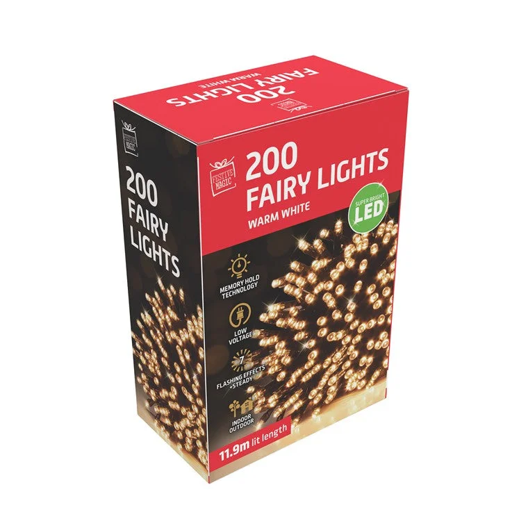Christmas Dinner Recipes Fairy Lights, Warm White, 200 LED