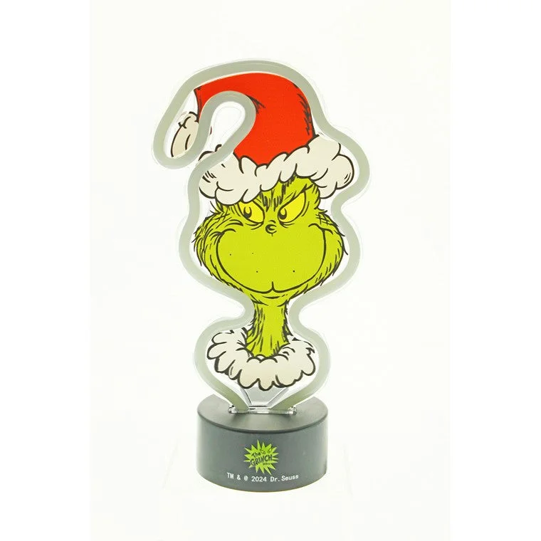 Christmas Cozy Ambience Smiling Neon Grinch Sign