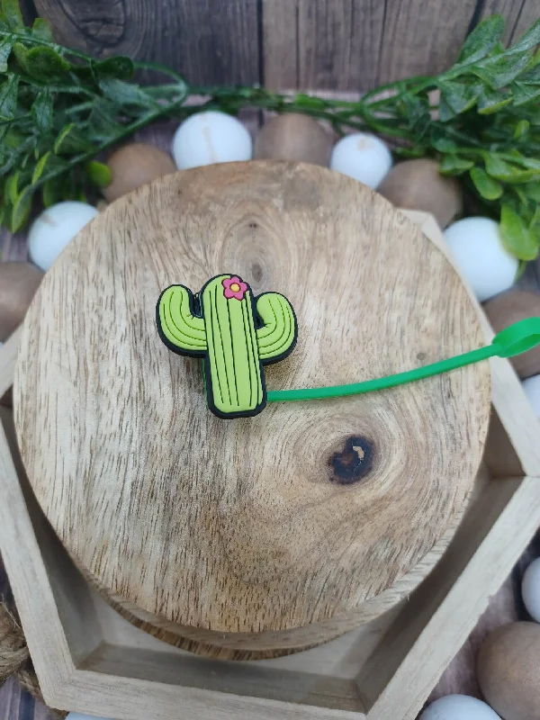 Christmas Wrapped Gifts Cactus Straw Topper