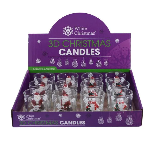 Christmas Jolly Vibes 3D Candle Pot