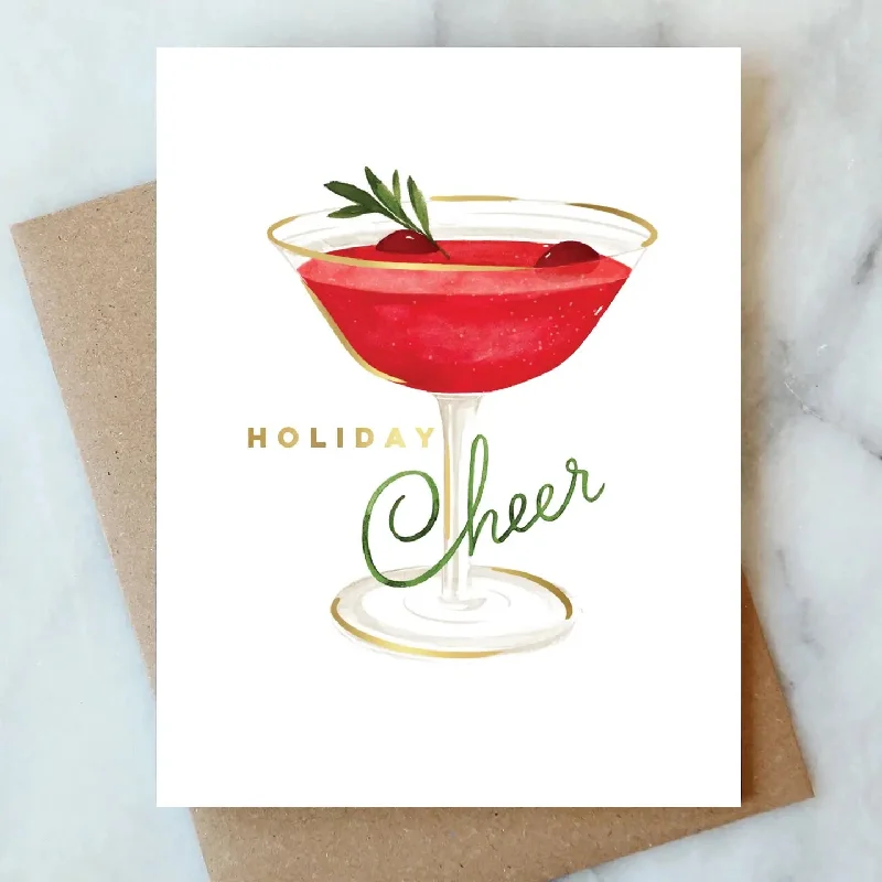Christmas Santa Sleigh Card | Christmas | Cranberry Cocktail