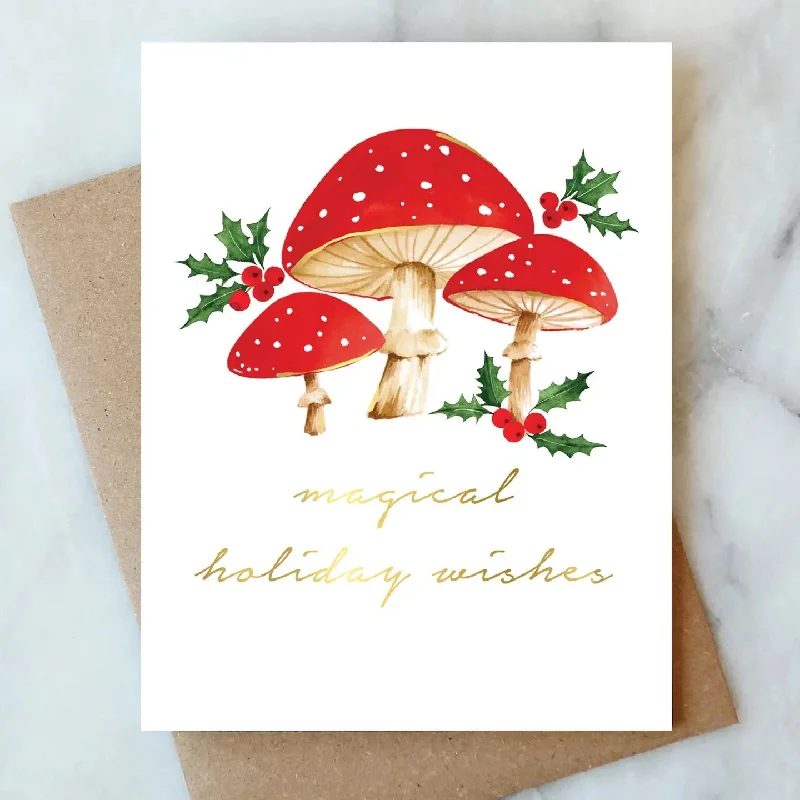 Christmas Sparkling Lights Card | Christmas | Magical Mushroom Holiday