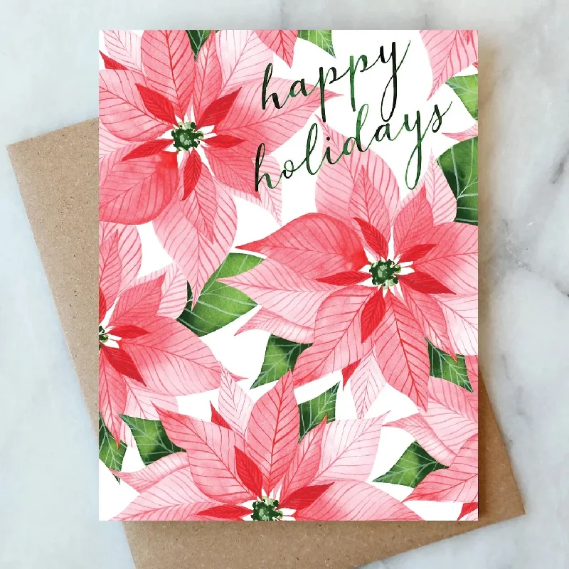 Christmas Stocking Fillers Card | Christmas | Pointsettia