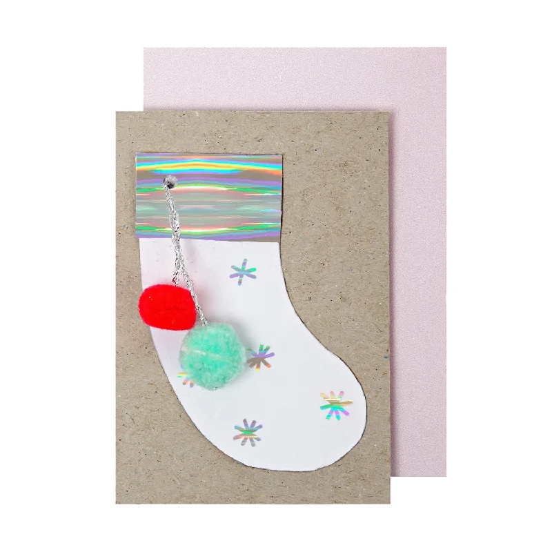 Christmas Holiday Songs Card Enclosures | Stocking