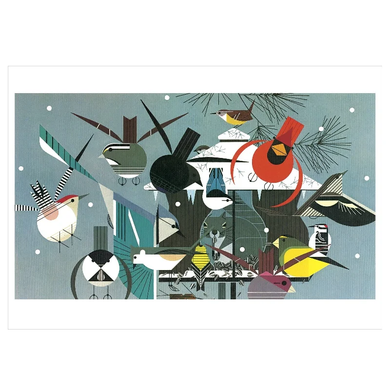 Holiday Treats Charley Harper Winter Boxed Holiday Cards