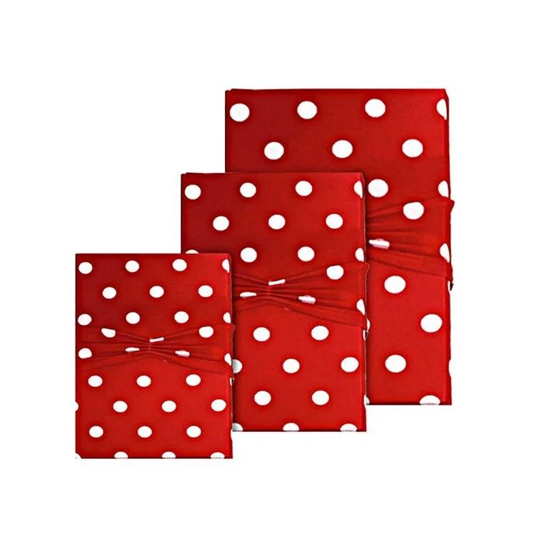 Christmas Lights Display "5 Piece Reusable Christmas Gift Wrap Set - No Tape or Scissors"