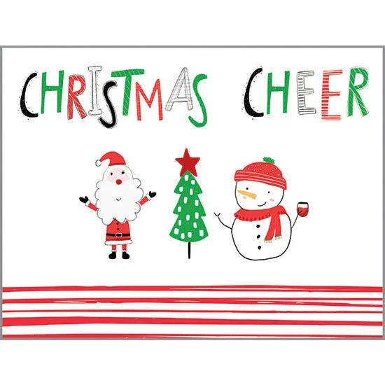 Christmas Wreath Making Christmas card - Christmas Cheer