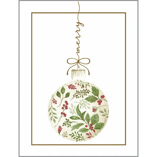 Christmas Handmade Decorations Christmas card - Merry Ornament