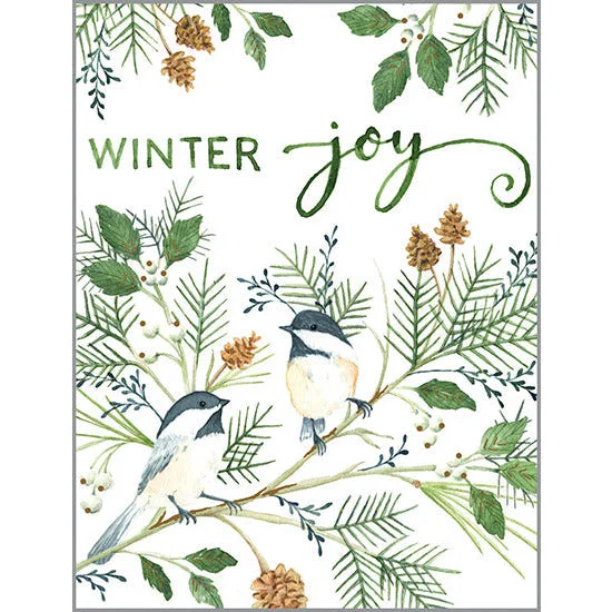 Christmas Star Decorations Christmas card - Winter Joy