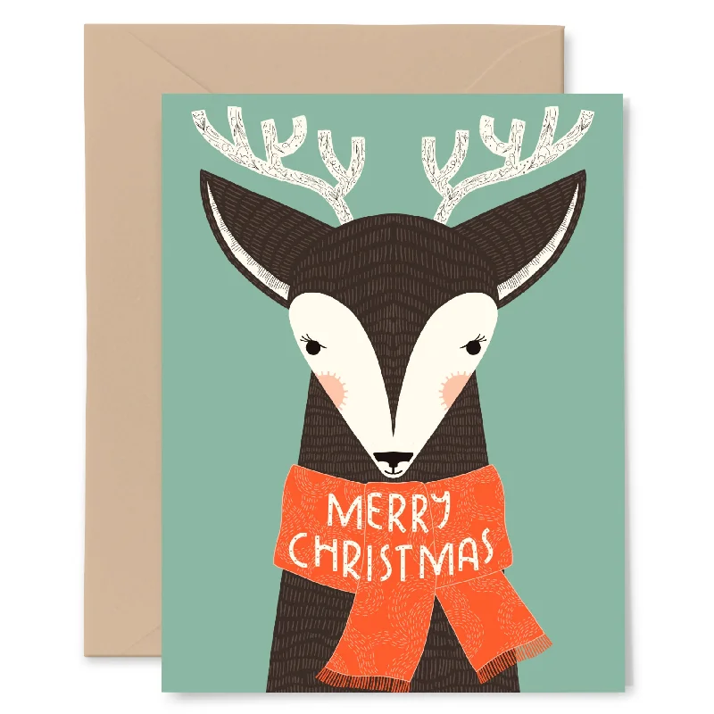 Christmas Home Decor Christmas Deer Card