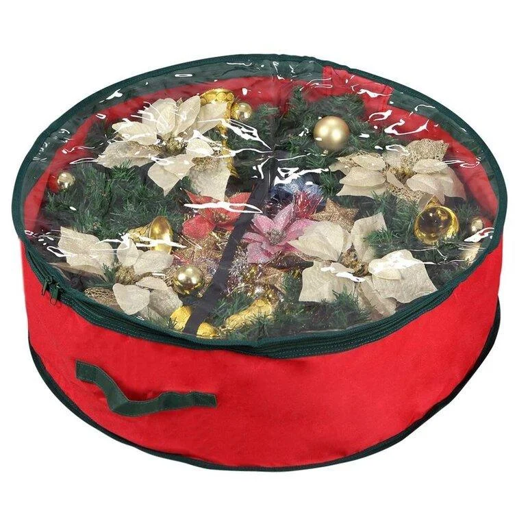 Christmas Santa Sleigh Christmas Garland Storage Bag - Protect Your Wreaths for Year-Round Use | Christmas Trees USA Christmas Santa Sleigh Christmas Garland Storage Bag - Protect Your Wreaths for Year-Round Use | Christmas Trees USA