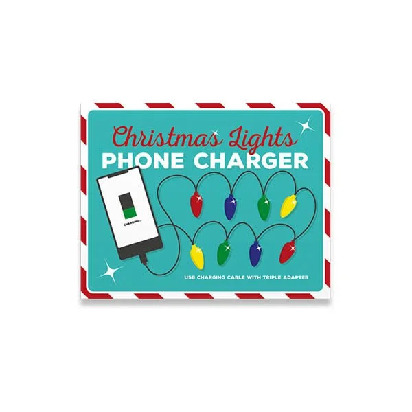 Christmas Wreath Making Christmas Lights Phone Charger
