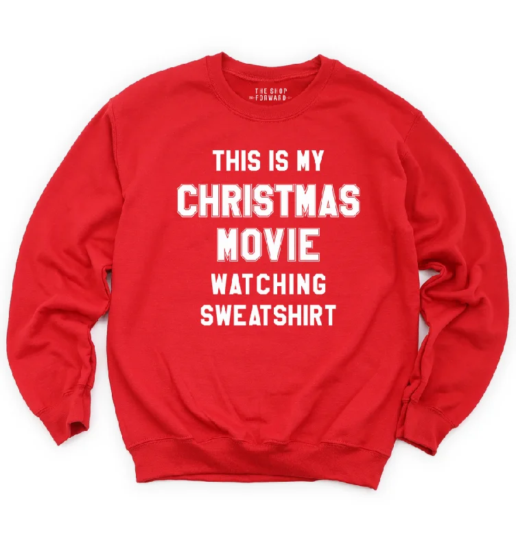 Christmas Celebration Christmas Movie Watcher Fleece Sweatshirt