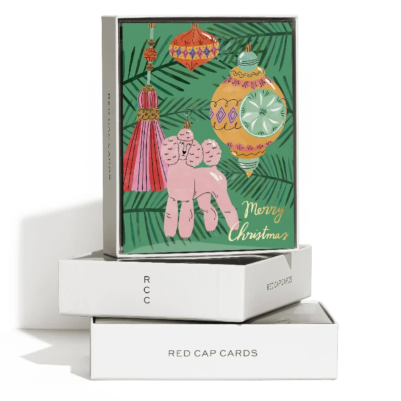 Christmas Bells Christmas Poodle Greeting Card Boxed Set