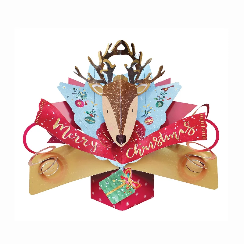 Christmas Feast Christmas Reindeer Pop-Up Card