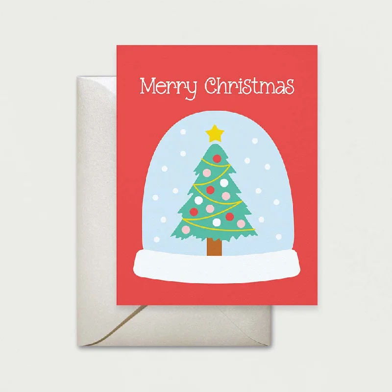 Christmas Snow Globe Christmas Snow Globe Greeting Card