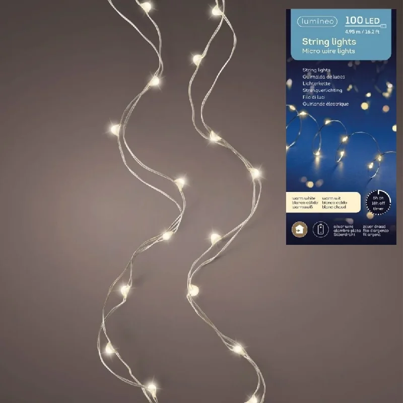 Christmas Stockings Battery Christmas String Lights Micro LED - Warm White