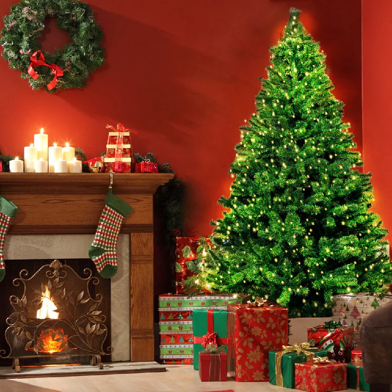 Christmas Dinner 6ft 1.8m 874 Tips Christmas Tree Xmas Home Garden Decor Warm with String Lights Christmas Dinner 6ft 1.8m 874 Tips Christmas Tree Xmas Home Garden Decor Warm with String Lights