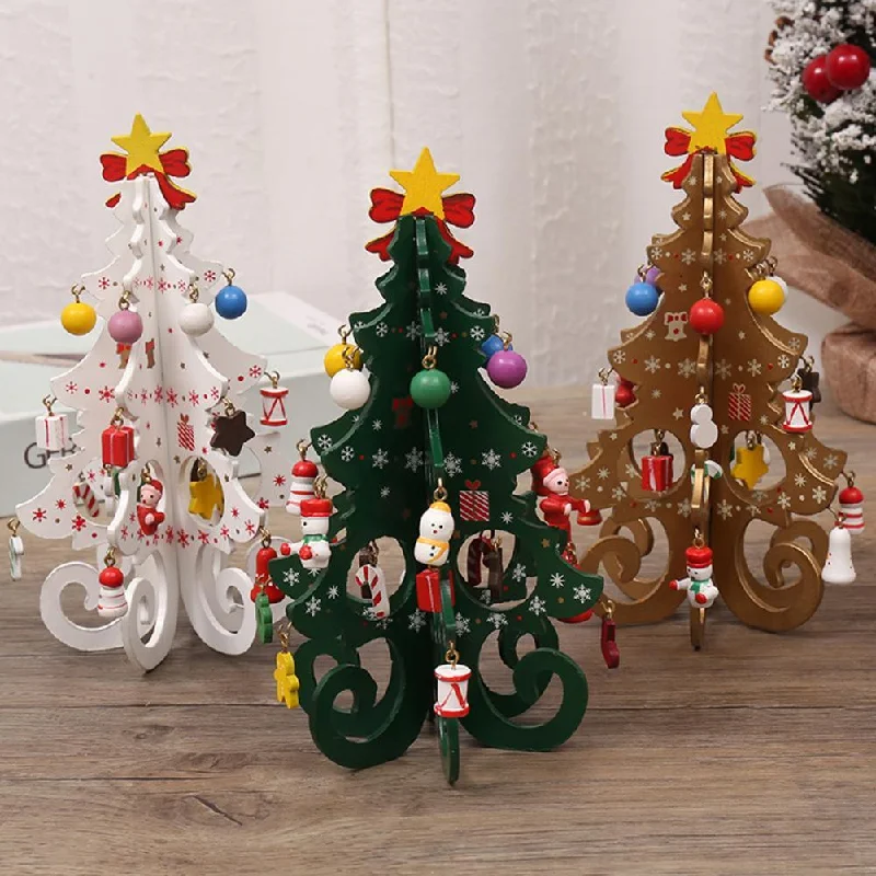 Christmas Gingerbread Christmas Tree Ornament Durable Desktop Christmas Tree