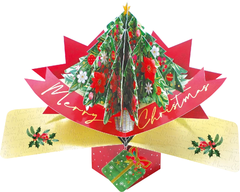 Snowy Christmas Christmas Tree Pop-Up Card