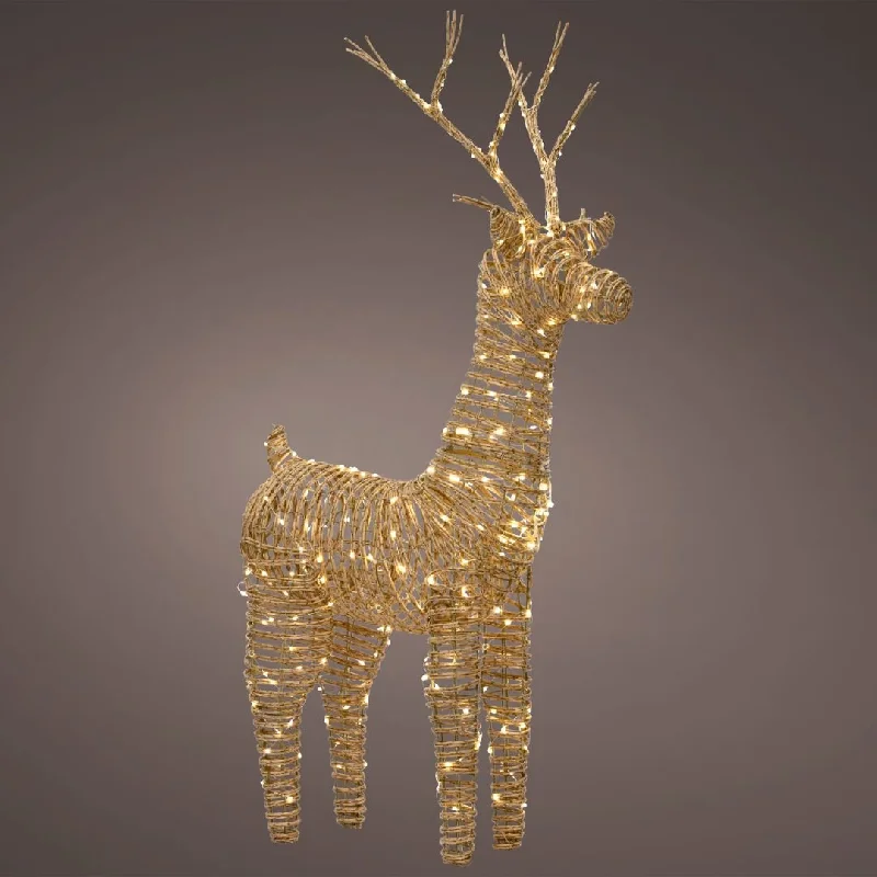 Christmas Pajamas Christmas Wicker Reindeer Micro LED