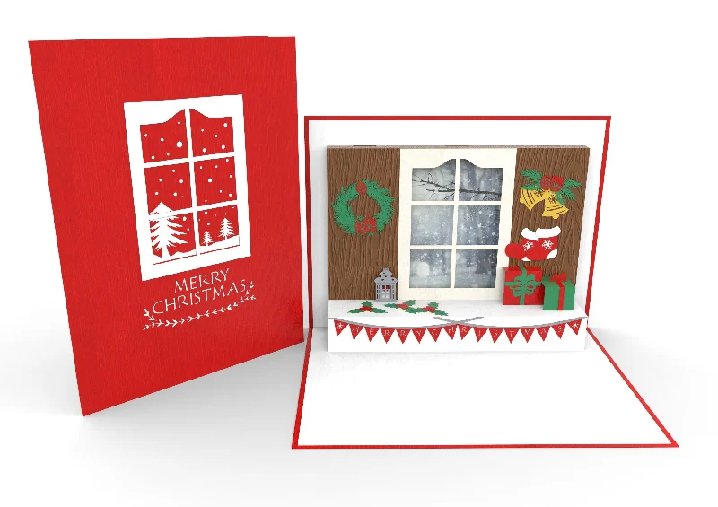 Christmas Family Time Christmas Window Pop-Up Card