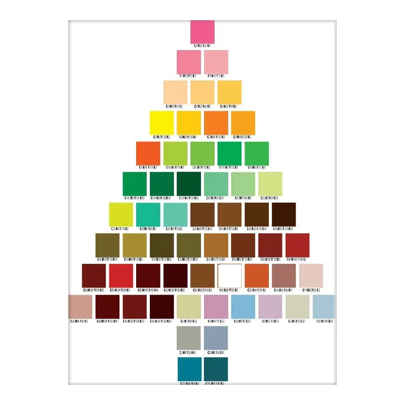 Christmas Handmade Decorations CMYK Tree Boxed Holiday Cards