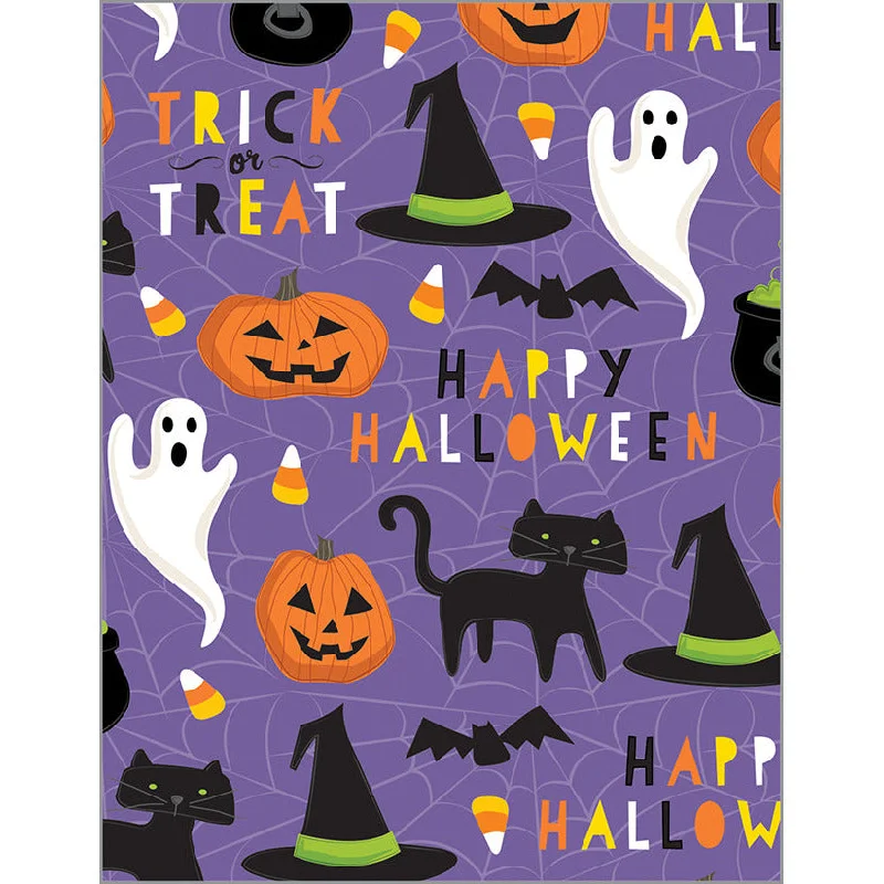 Christmas Chocolate Delights Halloween Card - Cats & Ghosts