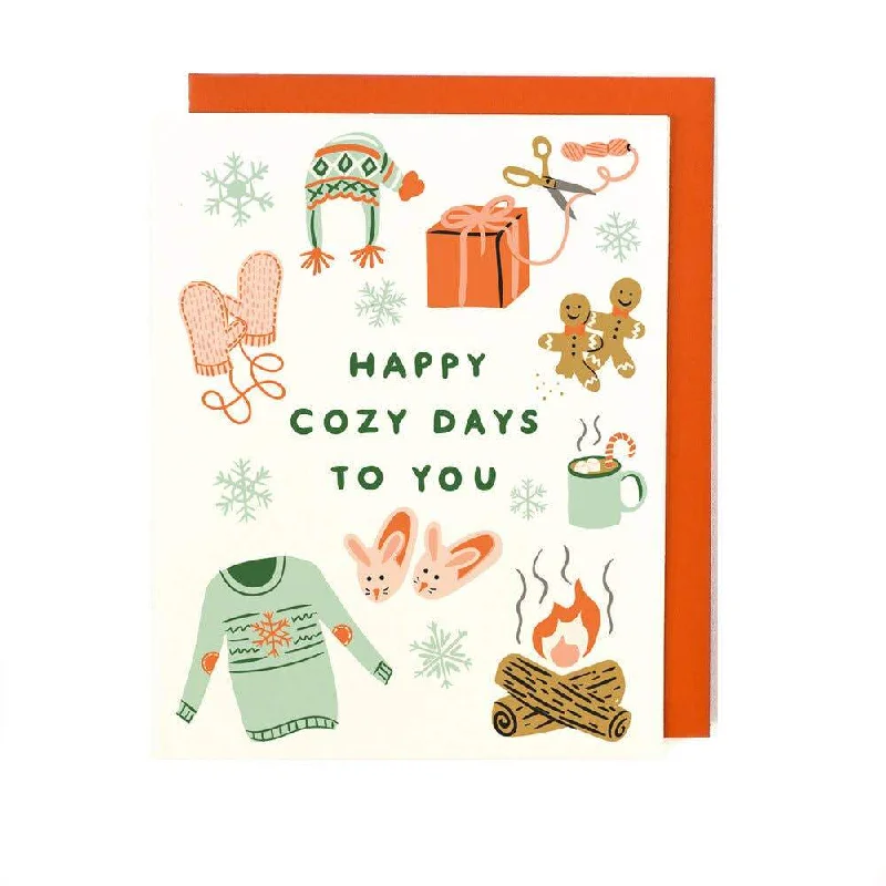 Christmas Holiday Excitement Cozy Days Holiday Card