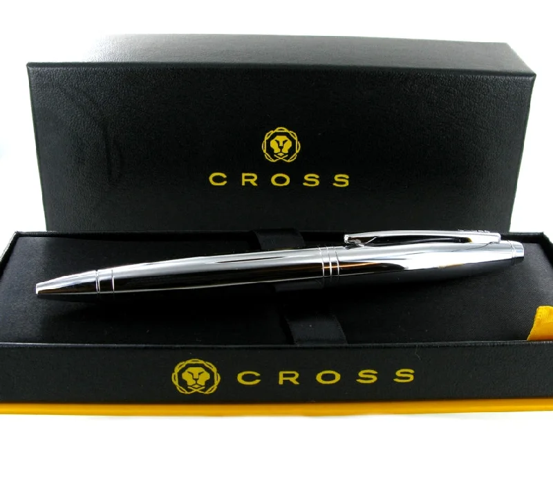Christmas Star Decorations Personalised Cross AT0112-1 Calais Chrome Ballpoint Pen