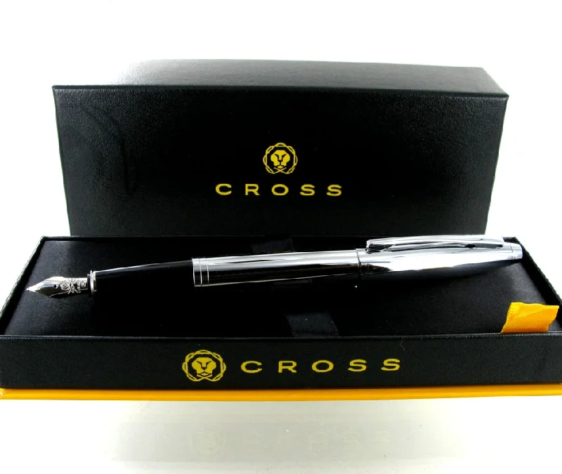 Christmas Handmade Decorations Personalised Cross AT0116-1MS Calais Chrome Fountain Pen