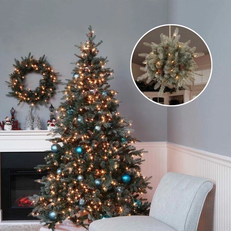 Christmas Peppermint Treats Customizable Christmas Tree & Greenery Set Frosted Arctic Spruce with Clear Lights Christmas Peppermint Treats Customizable Christmas Tree & Greenery Set Frosted Arctic Spruce with Clear Lights