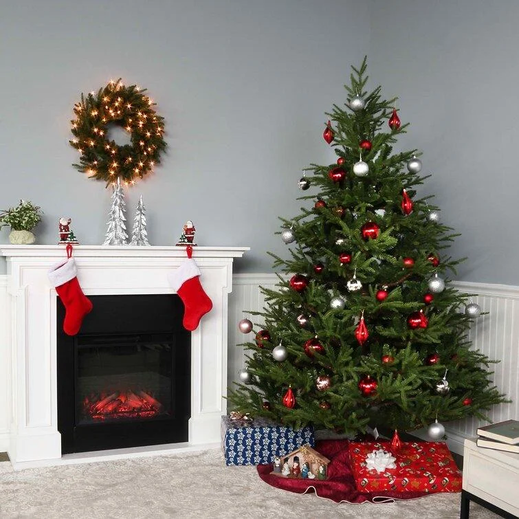 Christmas Holiday Excitement Customizable Christmas Tree And Wreath Set