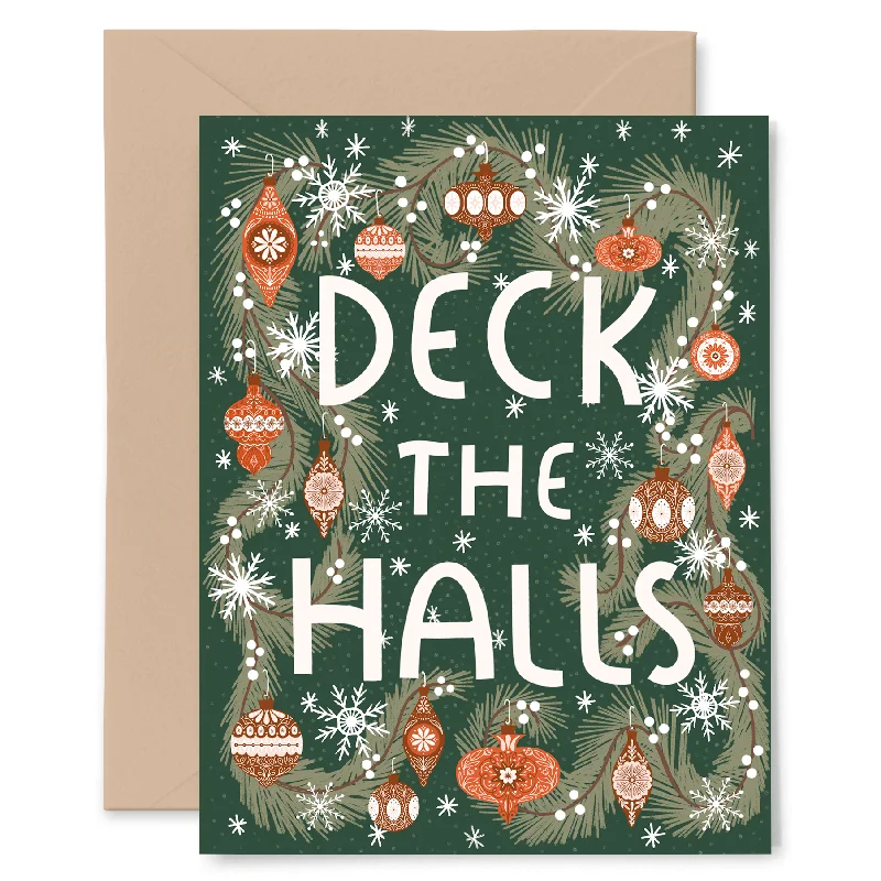 Christmas Cookies Recipe Deck The Halls Card