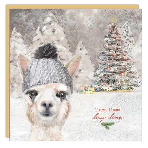 Christmas Traditions Stationery - Christmas Card - Llama Llama Ding Dong
