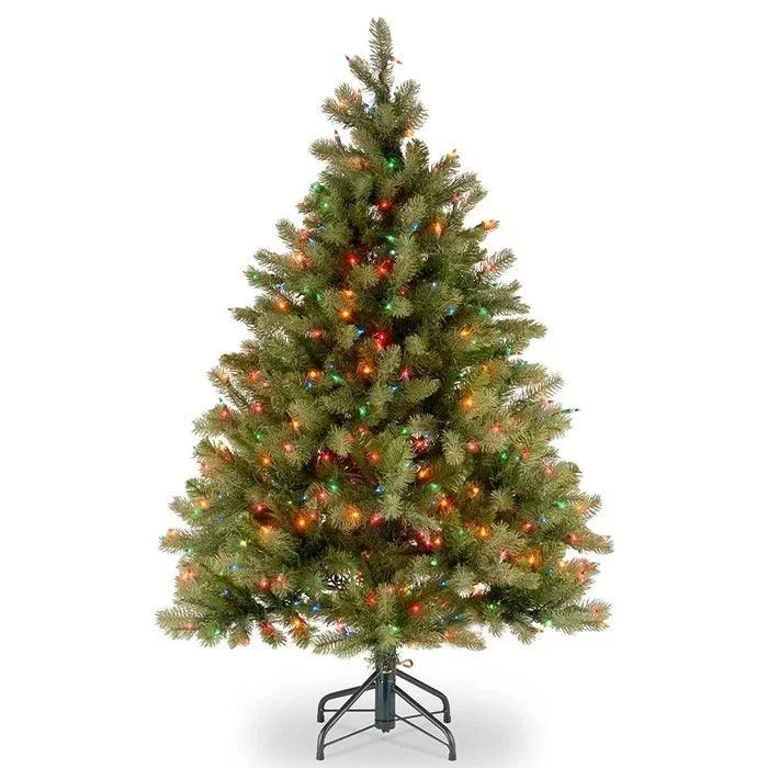 Christmas Morning Downswept Douglas 54'' Lighted Artificial Fir Christmas Tree