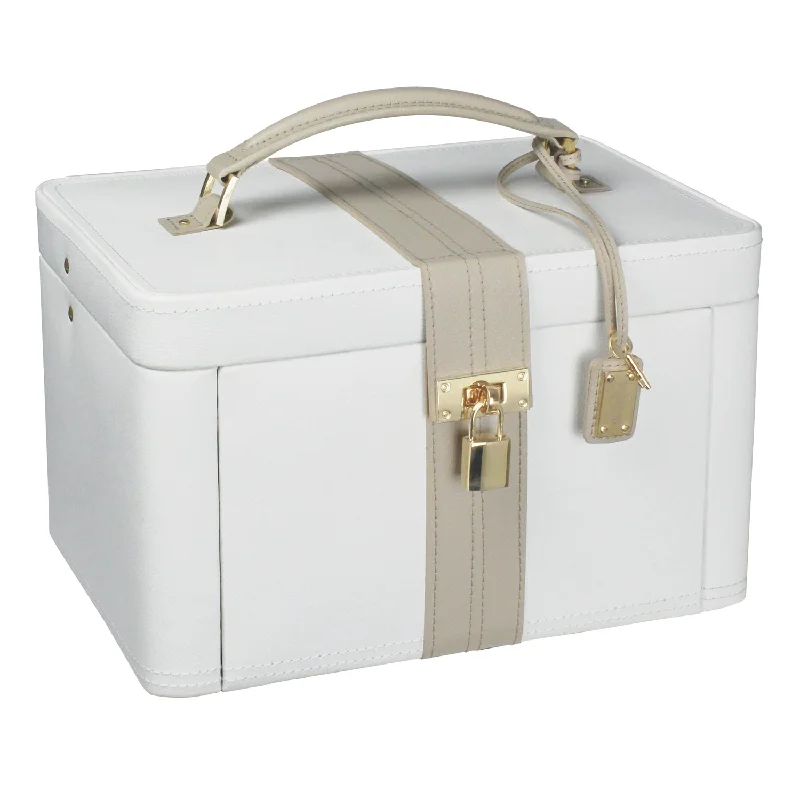 Christmas Music Dulwich Designs Belgravia Large Jewellery Box 71023 Cream Leather