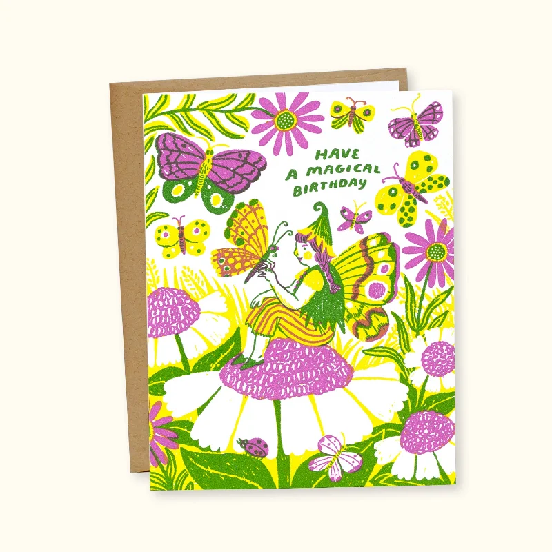 Christmas Candles Magical Birthday Greeting Card