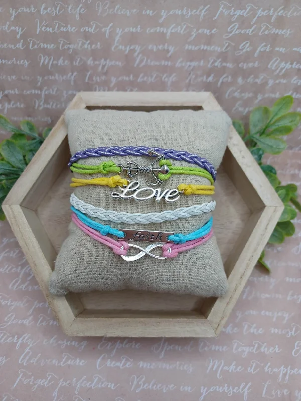 Christmas Cinnamon Scent Faith, Hope, & Love Multi-Strand Bracelet/Anklet