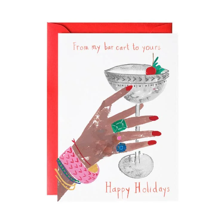 Christmas Star Decoration From My Bar Cart Holiday Greeting Card