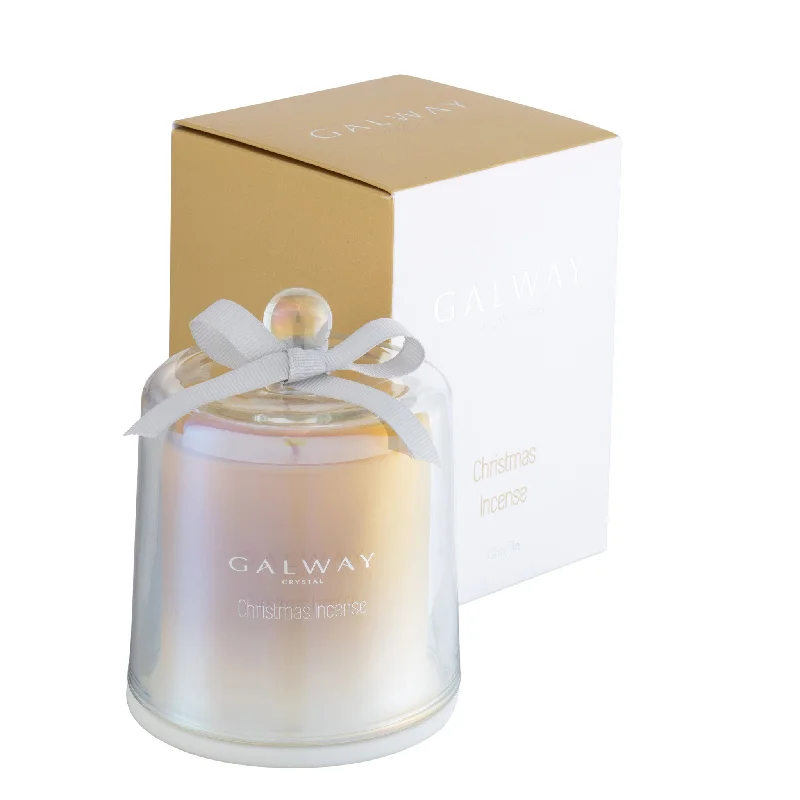 Christmas Chilly Nights Galway Crystal Christmas Incense Bell Jar Candle