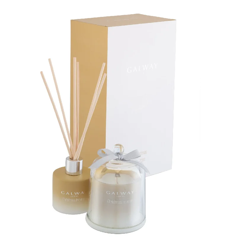 Christmas Happy Moments Galway Crystal Christmas Incense Gift Set