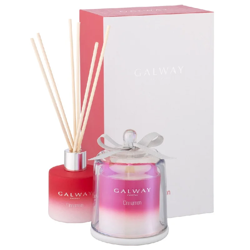 Christmas Home Decor Galway Crystal Cinnamon Gift Set