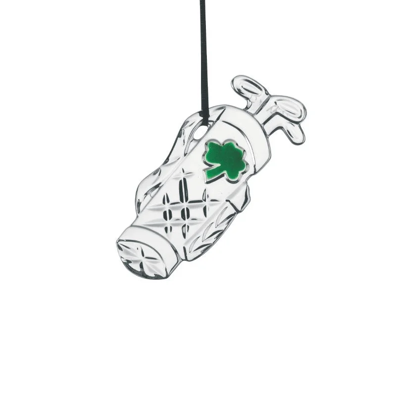Christmas Garland Galway Crystal Golf Bag Ornament