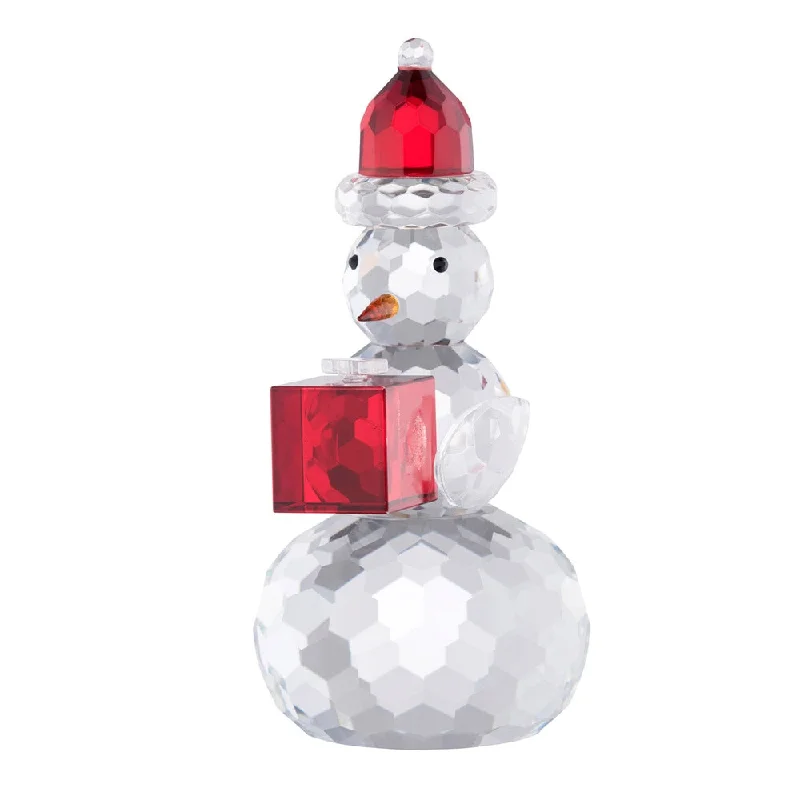 Christmas Fireplace Socks Galway Living Gem Snowman with Red Hat & Gift Box