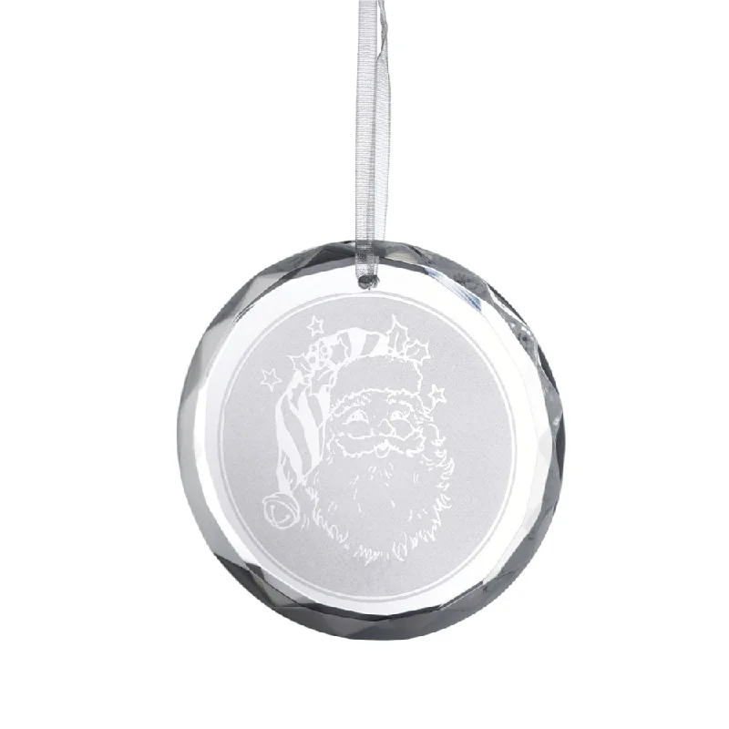 Christmas Holiday Fun Galway Living Santa - Round Hanging Ornament